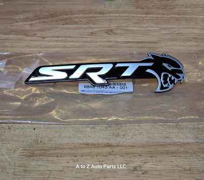 NEW 2021-2026 Dodge Durango Hellcat Silver Grille Emblem / Logo, OEM Mopar