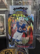 2024 Panini Select - Club Level Keon Coleman #280 Red & Yellow Shock Prizm (RC)