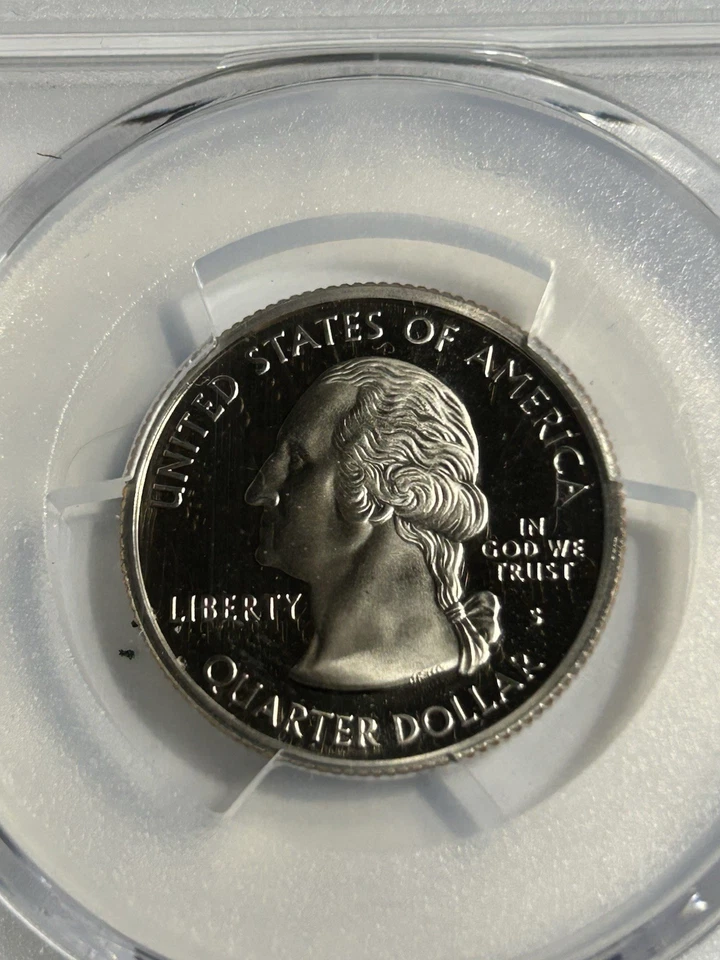 2005-S  Silver Washington Quarter - West Virginia - PCGS  PR69DCAM - Flag Series - Image 3 of 4