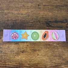 2008 Tropical Fruit 4253-57 4257a Sheet Strip of 5 Attached Stamps MNH