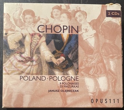 Chopin-Poland-9 Polonaises-23 Mazurkas-Janusz Olejniczak-2 CD-France-Opus 111