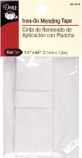 Iron-On Mending Tape, 1-1/4" X 64", 1 Count, White