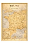 France Historical Vintage Map Wall Art Print Poster Picture Decor A4 A3 A5