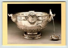 Postcard 4x6 MN James J Hill House Railroad Baron Silver Punch Bowl St Paul