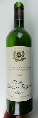 Chateau Beau-Séjour Bécot 2001 EMPTY Bottle Decoration X-2017