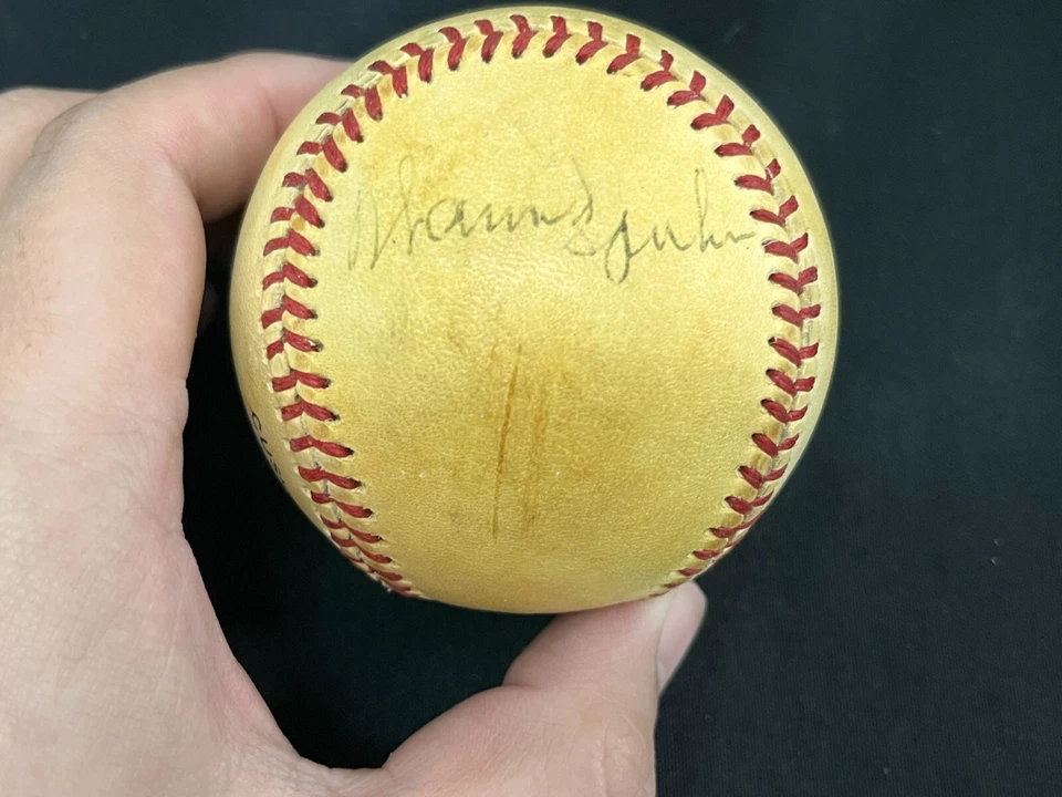 Robin Roberts + 1 Other Hand Signed Auto Rawlings Baseball JSA/COA WM AA 93024 - Image 3 of 4