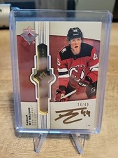 Fabian Zetterlund 2022-23 Ultimate Collection Gold Auto #'d /49 Devils Sharks