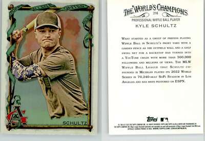 Kyle Schultz 2023 Topps Allen & Ginter Silver Portrait #216 Wiffle Ball