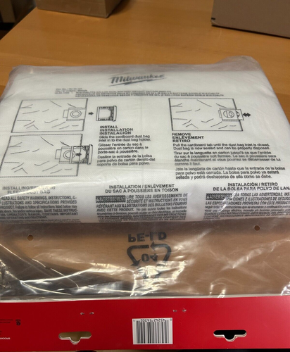 New Milwaukee 49-90-1989 Fleece Dust Bags (5PK) - 9 Gallon - Picture 3 of 5