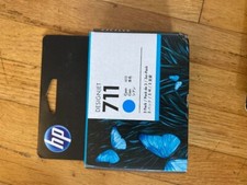 New HP 711 Cyan Standard Yield Ink Cartridge, 3/Pack CZ134A Exp 02/2020
