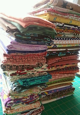 Lot of 22 half yards, No Duplicates, 100% Cotton Quilting Fabric, high quality.