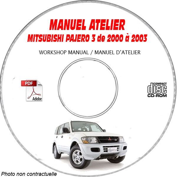 Pajero 00-03 manuel atelier Mitsubishi pour réparer votre 4x4 au garage