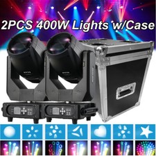 2PC 280W 10R Beam Moving Head Stage Light RGBW Gobo Spot Lighting DJ Disco Case