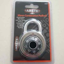 Combination Padlock 50mm - Great for School and Work Lockers