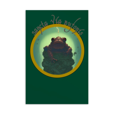 Holy Way of the Toad Standard Postcard Bufo Alvarius 5-MeO-DMT Psychedelic