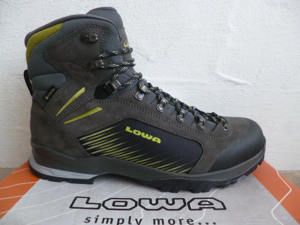 Lowa Sportschuhe Wanderschuhe Trekkingschuhe VIGO Gore-Tex 210708 grau Leder