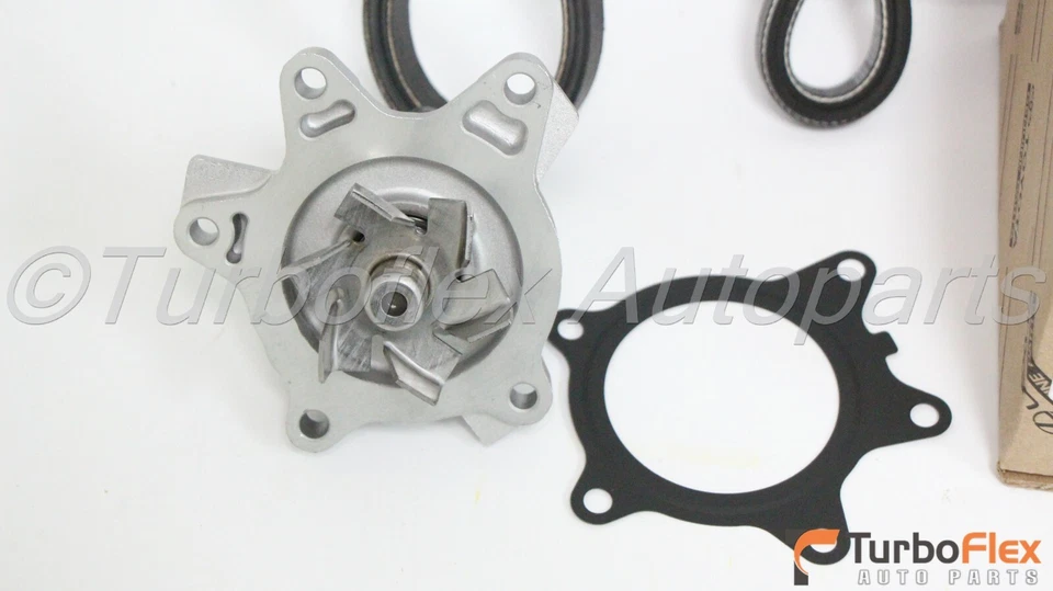 Scion xA xB 2004-2006 Water Pump Drive Belt Kit Genuine 90916-02705 90916-02711 - Image 3 of 4