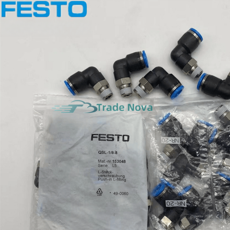 10PCS Original FESTO QSL-G3/8-10 186123 Push in fitting QS Fast