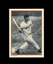 TED WILLIAMS #9 BOSTON  1985 TOPPS BASEBALL ALL TIME HOME RUN KINGS SUPER GLOSS