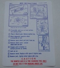 Mopar 69 Road Runner Gtx Coronet Jack Instructions Decal New 1969 2856101
