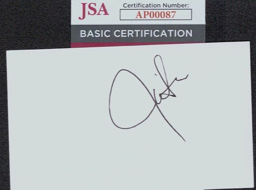 JUSTIN TIMBERLAKE Signed Autograph3x5  Index Card JSA  COA