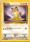 MEOWTH - Base Set 2 - 80/130 - Common - Pokemon Card - Unlimited - 2000 LP - NM