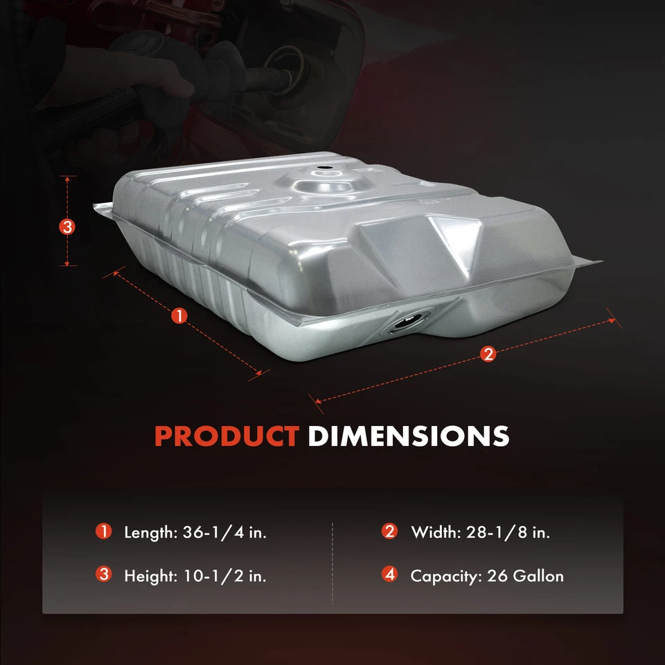 Топливный бак 26 галлонов с фиксирующим кольцом для Ford Gran Torino 74-76 Mercury Montego - Изображение 4 из 4