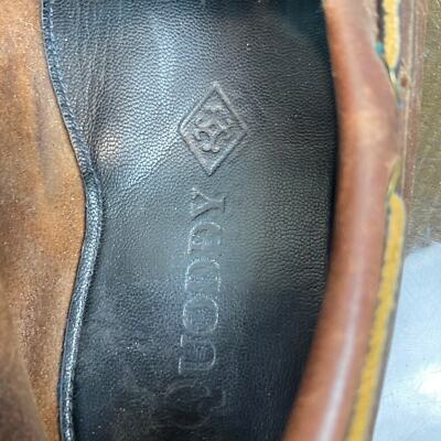Quoddy Leather Moc Toe Boat Shoes Men display picture 1
