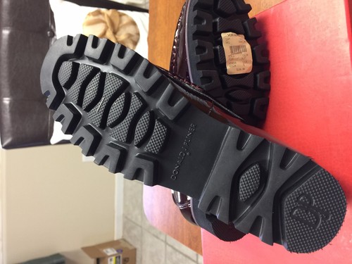 Mocassino donna DONALD J PLINER Merlot stropicciato vernice perle taglia 6 nuovo con scatola - Foto 5 di 6