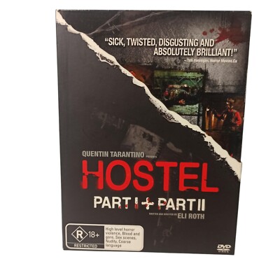Hostel 1 2 DVD Horror Crime Travel Backpacker Kidnapping Torture Region 4 VGC