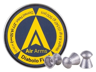 AIR ARMS World Class 500 Count DIABOLO FIELD Domed 4.52mm .177 Caliber Pellets