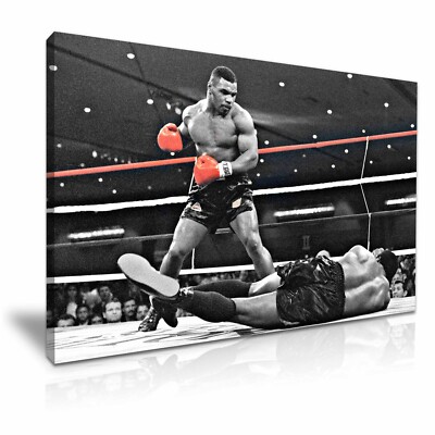 Mike Tyson Greatest Hit Knock Out moderner Kunst-Leinwanddruck ~ 5 Größen 
