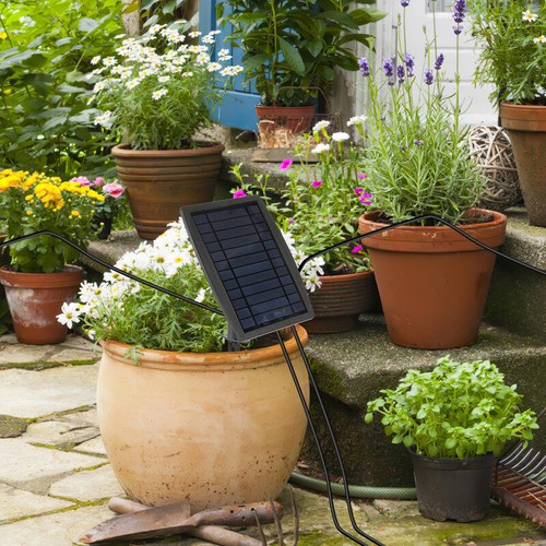 Solar Bewässerungssystem Automatisch 20 Tropfer pflanzen Pflanzenbewässerung - Bild 9 von 9
