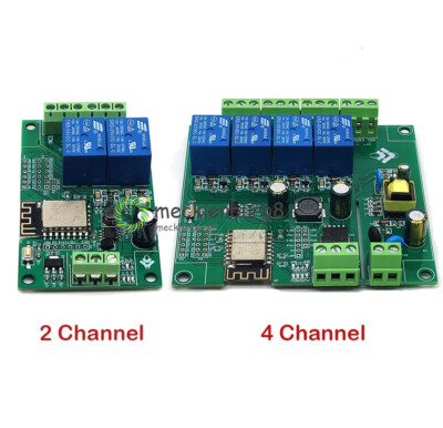 DC7-30V/5V ESP8266 WIFI 2/4 Channels Relay Module ESP-12F Development Board NEW