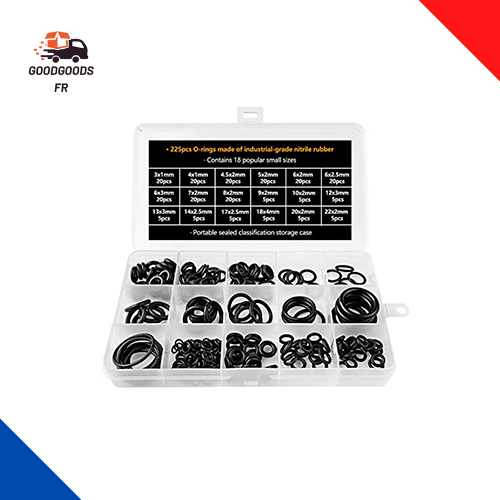 Assortiment De 225 Joints Toriques BGS - 3 à 22 Mm - Caoutchouc NBR - Neuf