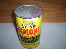 Vintage Shaler Rislone Engine Treatment 40oz 1.14L Oil Can Tin Canada 