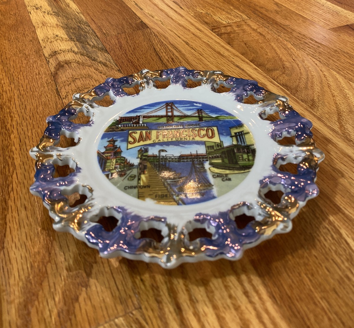 Vintage San Francisco Decorative Wall Plate | SF Japan Ceramic