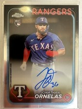 2024 Topps Chrome RA-JO Jonathan Ornelas Auto Rookie RC Rangers