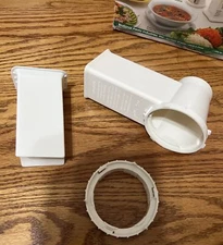 Presto Salad Shooter 02910 Replacement Parts, Chute, Pusher & Lock Nut Only