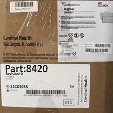 Cardinal Health Leggings #8420 Revision D, 20/Box, Individually Sealed, 2026/03.