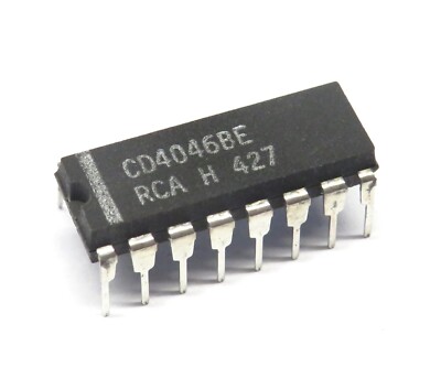 3 Stück CD4046BE Micropower Phase-Locked Loop DIP16, RCA