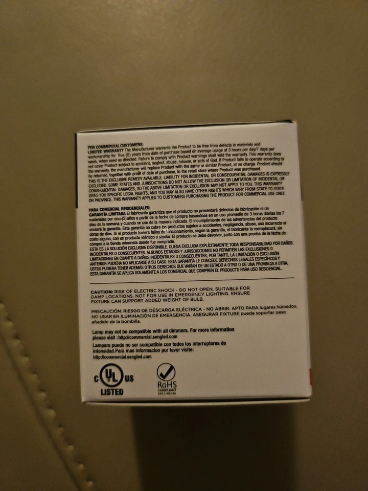 SENGLED 10 Pack LED GU10 60W Replacment At 8w Dimmable 22+ Year 4000k 550 Lumens - Image 3 of 4