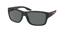 SALDI Occhiali da sole PRADA Linea Rossa PS01WV DG0-02G 59 Black Polarized