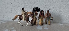 Schleich Indianer Set 70302, 70307 Mutter m. Kind 70308 Späher 70309 Medizinmann