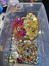 1lb Mixed Fashion Jewelry Lot For Crafting May Or May Not Have Matches J080806-3