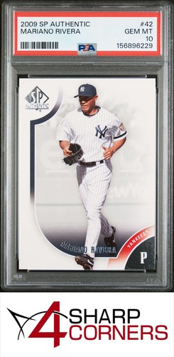 2009 SP AUTHENTIC #42 MARIANO RIVERA YANKEES HOF PSA 10