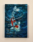 Koi Fish Series 2 of 2 Original ACEO – Canvas Panel - Not paper Archival signed — photo 1