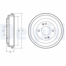 Tambour de frein Hyundai I20