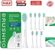 Plaque Control Replacement Toothbrush Heads, Compatible with Philips Sonicare...