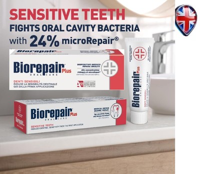2 x Biorepair ''Fast Sensitive Repair'' Toothpaste with microRepair New Form 75 ml